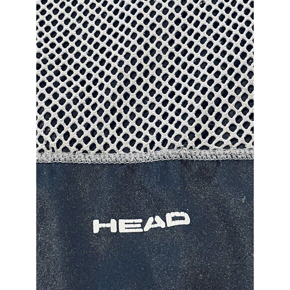 Head Women's Activewear Fitness Black Gray Net Workout Running Top Shirt Medium - Picture 8 of 12